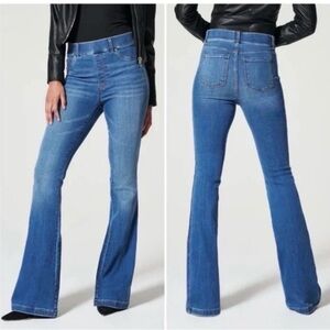 SPANX Pull-On Flare Denim Jeans Vintage Indigo Medium